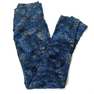 Women’s Booty by Brabants Navy and Black Print Full Length Leggings One Size 💙